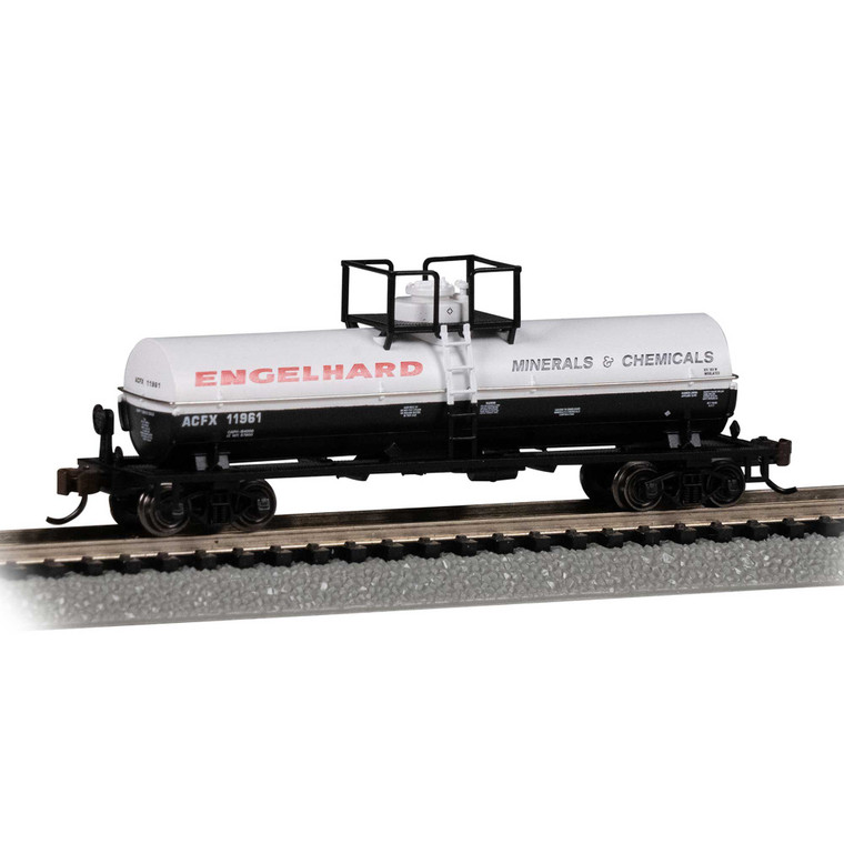 Bachmann Industries - N Scale Chemical Tank Car Engelhard 11961 With Large Dome - 75854