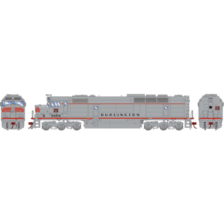 Athearn - N Fp45, Cb&q #9999 - 19093 Athearn - N Fp45, Cb&q #9999 - 19093