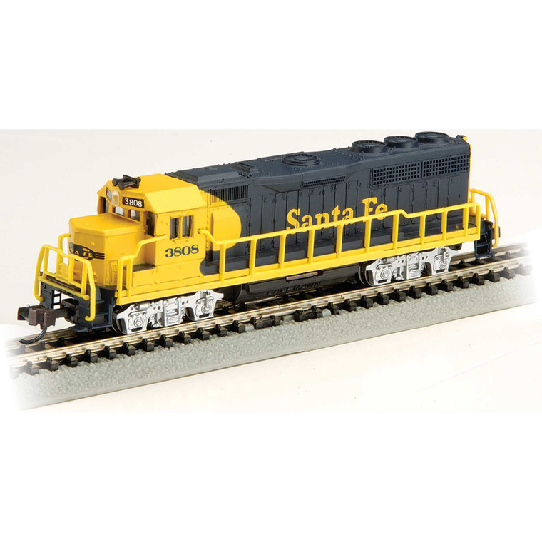 Bachmann Industries - N Gp40, Sf/blue/yellow #3808 - 63563 Bachmann Industries - N Gp40, Sf/blue/yellow #3808 - 63563