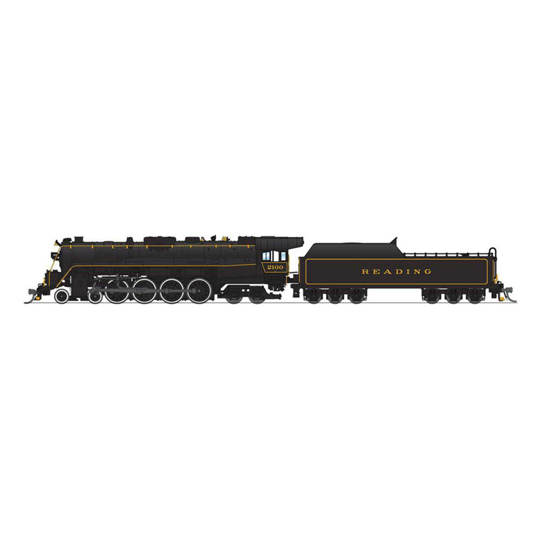 Broadway Limited Imports - N T1 4-8-4, Iron Horse, Prgn4, Reading #2102 - 7404