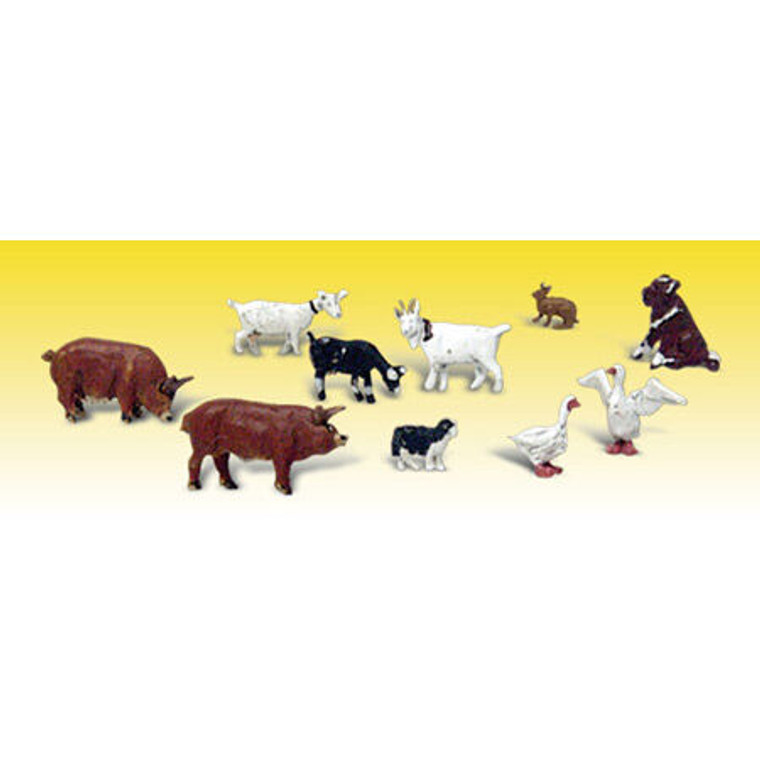 Woodland Scenics - N Barnyard Animals - A2202 Woodland Scenics - N Barnyard Animals - A2202
