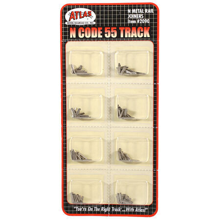 Atlas Model Railroad - N Code 55 Rail Joiners (24) - 2090