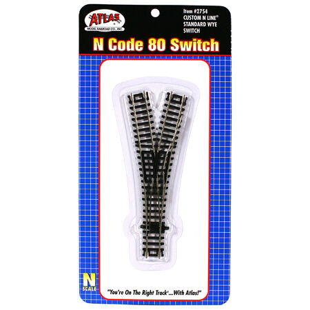 Atlas Model Railroad - N Code 80 Custom Line Wye Turnout - 2754