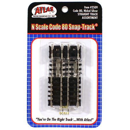 Atlas Model Railroad - N Code 80 Straight Assortment - 2509
