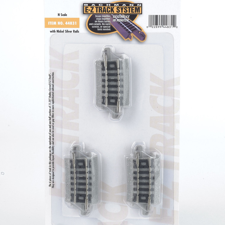 Bachmann Industries - N Ns Ez 11.25 Radius 1/4 Curve (6) - 44831