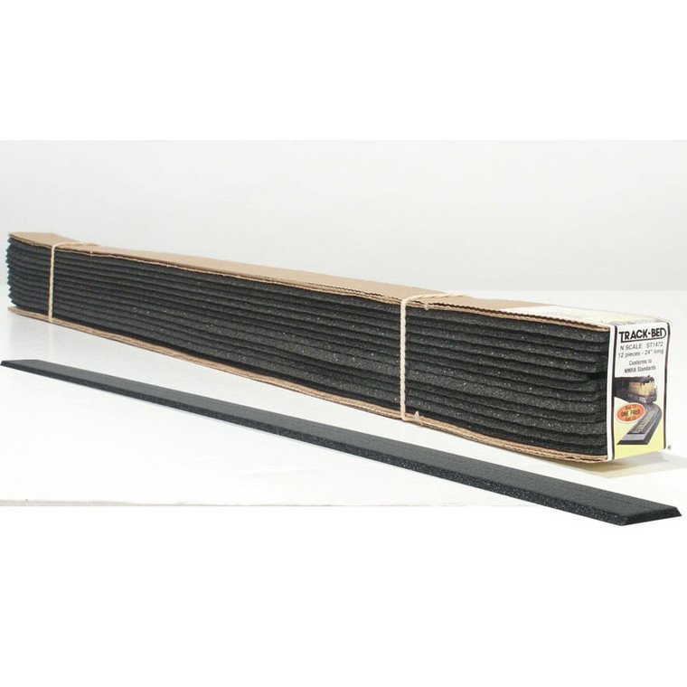 Woodland Scenics - N 2' Track-bed Strips (12) - ST1472