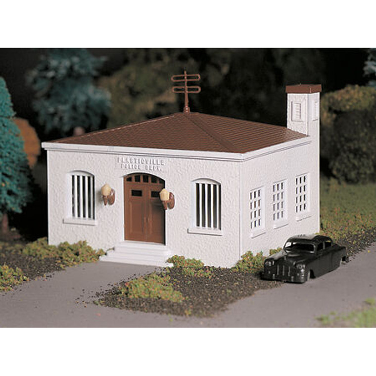 Bachmann Industries - O Snap Kit Police Station W/car - 45609 Bachmann Industries - O Snap Kit Police Station W/car - 45609