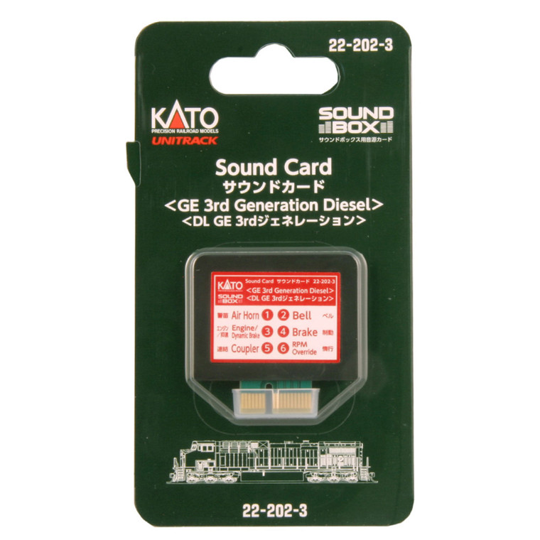 Kato USA - Sound Card, Third Generation Ge Diesel - 222023