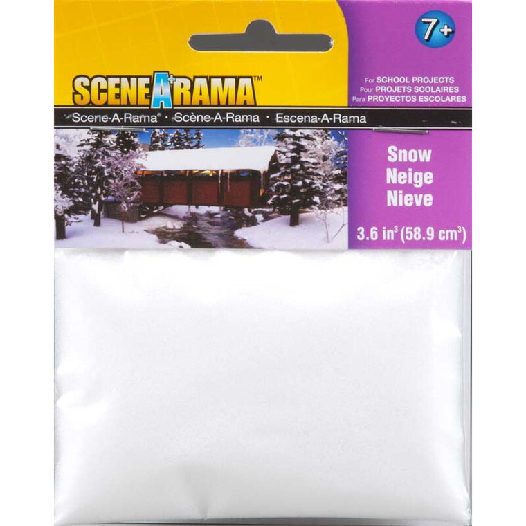 Woodland Scenics - Scene-a-rama Scenery Bags, Snow 2oz - SP4187 Woodland Scenics - Scene-a-rama Scenery Bags, Snow 2oz - SP4187