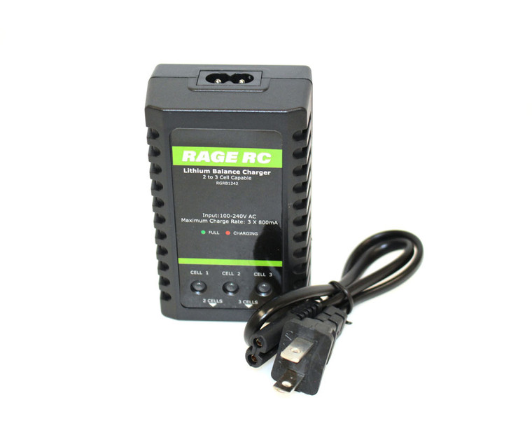 Rage RC - 2-3s, 800ma, Lipo Balance Charger; Bm Bl, Bm Ex,bm Ex Bl - B1242