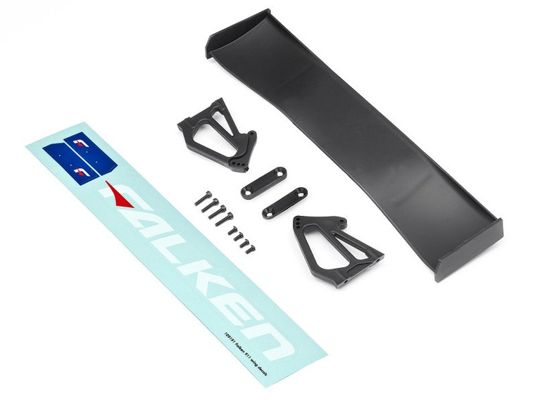 HPI Racing - GT Wing Set (Type F / 10th Scale / Black) - 109159