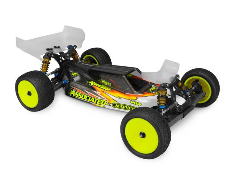 J Concepts - S2 - B6.2/B6.3 1/10 Buggy Body (Clear) w/ Aero Wing - 0314