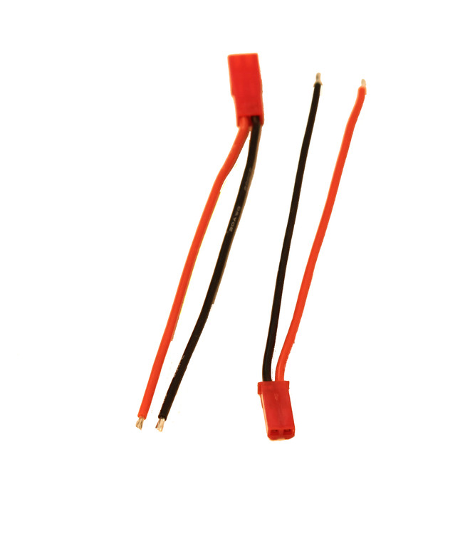 Racers Edge - JST M/F connector with 100mm wire (pr.) - 1631