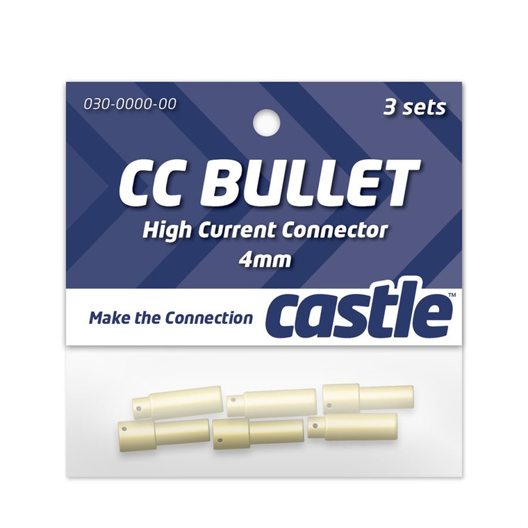 Castle Creations - 4mm Bullet Connectors - CCBUL43 Castle Creations - 4mm Bullet Connectors - CCBUL43