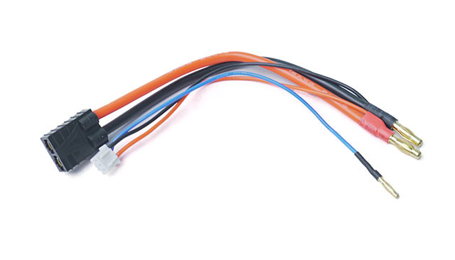 Racers Edge - Battery Adapter: F TRX to 4mm Bullets w/ 2S XH Balance Plug - 1627