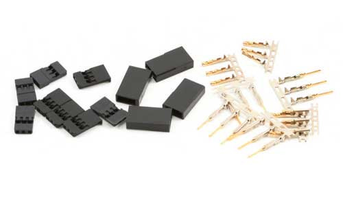 Protek RC - Futaba Style Servo Connectors (4 Pair) - 5008