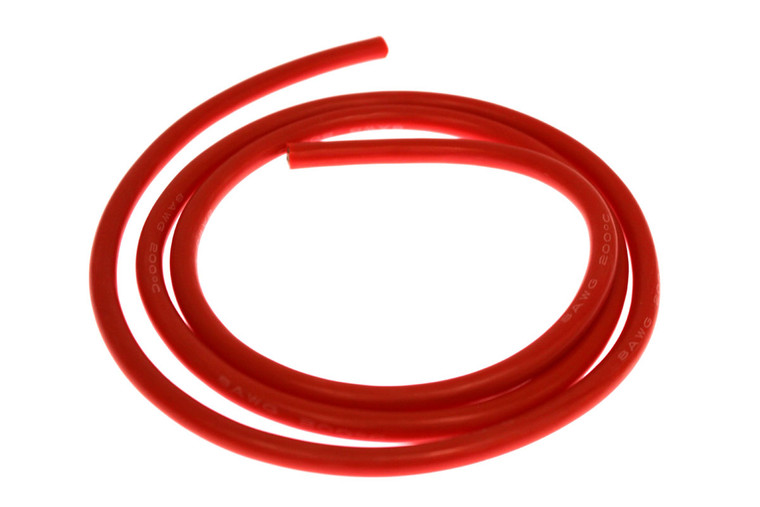Racers Edge - 8 Gauge Silicone Wire, 3' Red - 1211