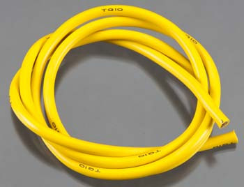 TQ Wire - 10 Gauge Super Flexible Wire - Yellow 3' - 1136