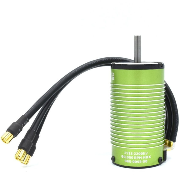 Castle Creations - MOTOR, 4-POLE SENSORED BRUSHLESS, 1515-2200KV V2 - 060-0093-00