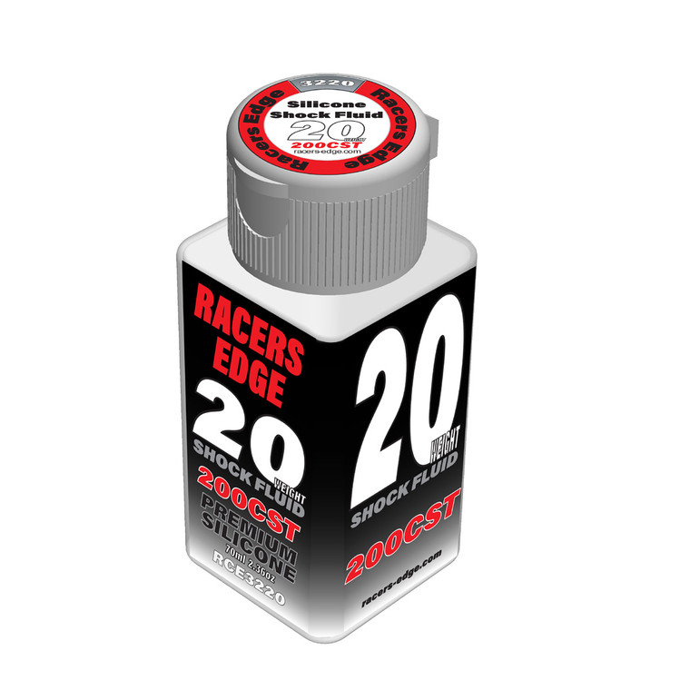 Racers Edge - 20 Weight 200cSt 70ml 2.36oz Pure Silicone Shock Oil - 3220