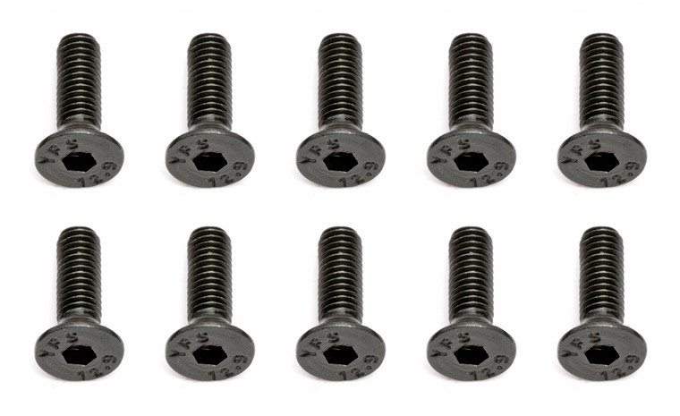 Team Associated - M3X10mm Flat Head Hex Screw (10) - 25202