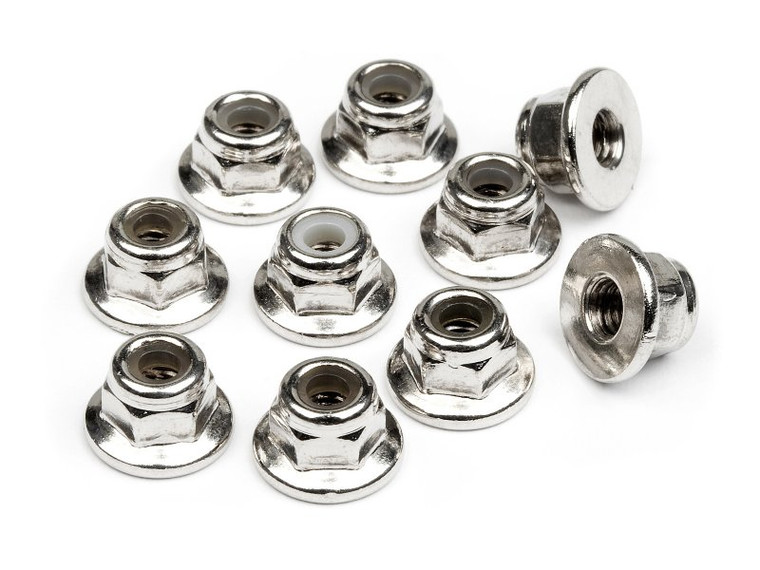 HPI Racing - Flanged Lock Nut M3 (10pcs) - 103671