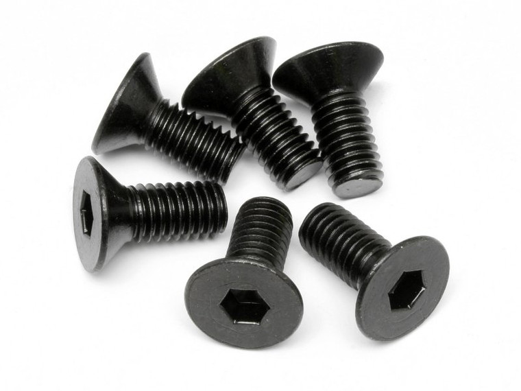 HPI Racing - Flat Head Screw M6X14mm (Hex Socket/6pcs) - 94879