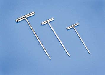 Dubro - 1" Nickel Plated T-Pins 100pc - 252