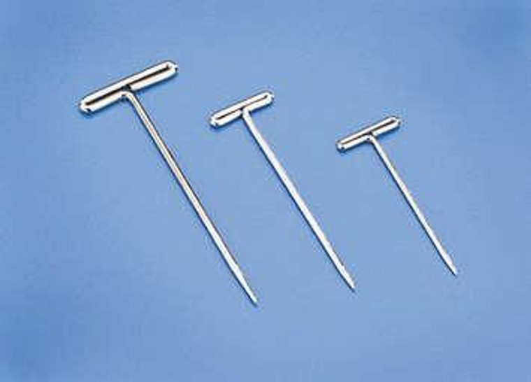 Dubro - 1 1/2" Nickel Plated T-Pins 100pc - 254 Dubro - 1 1/2" Nickel Plated T-Pins 100pc - 254
