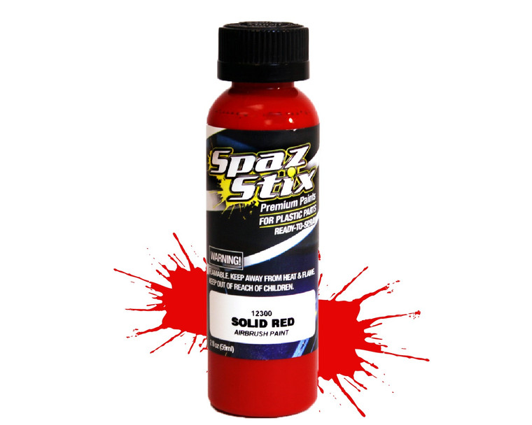 Spaz Stix - Solid Red Airbrush Paint 2oz - 12300