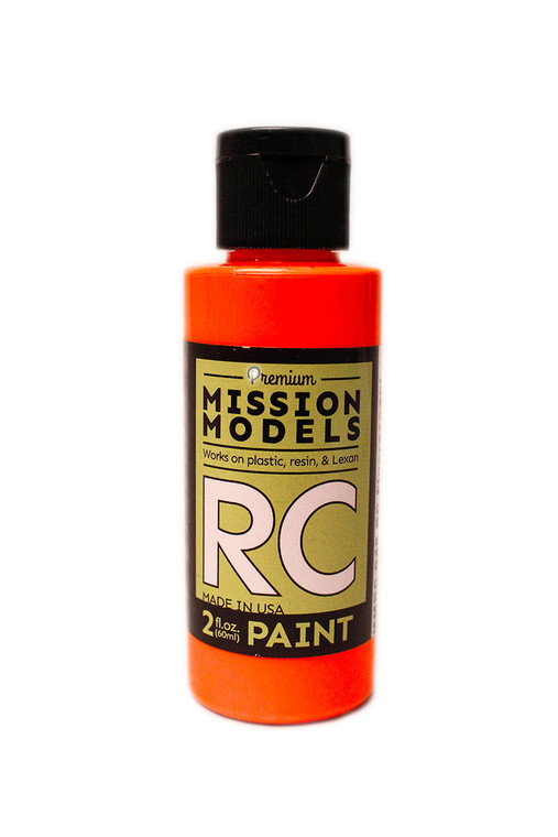 Mission Models - RC Paint 2 oz bottle Fluorescent Racing Orange - MMRC-045