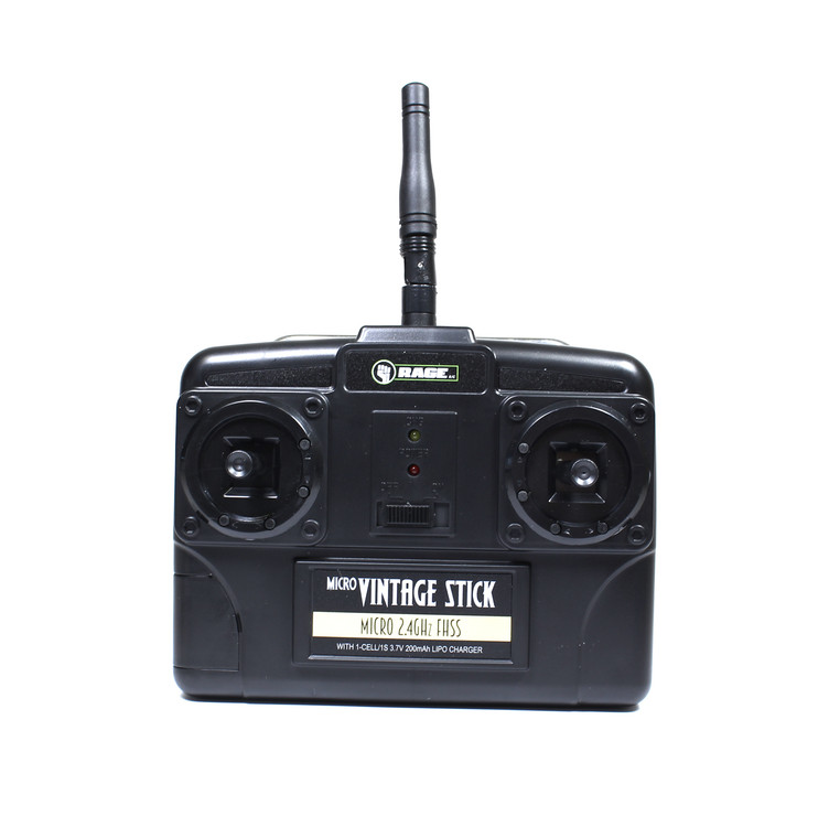 Rage RC - 4-Channel TX w/ 200mA Charger, Mode 2; Vintage Stick - A1231