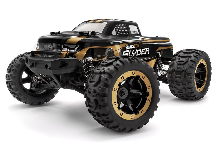 BlackZon - Slyder 1/16th RTR 4WD Electric Monster Truck - Gold - 540101