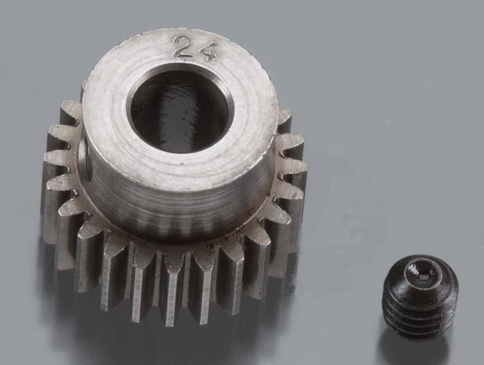 Robinson Racing - HARD 48 PITCH MACHINED 24T PINION 5M/M BORE - 2024