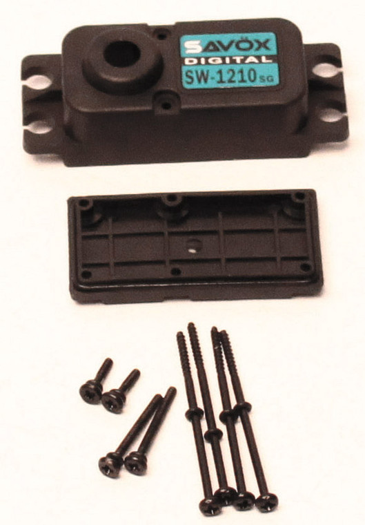 Savox - TOP & BOTTOM SERVO CASE WITH 4 SCREWS SW1210SG - SCSW1210SG