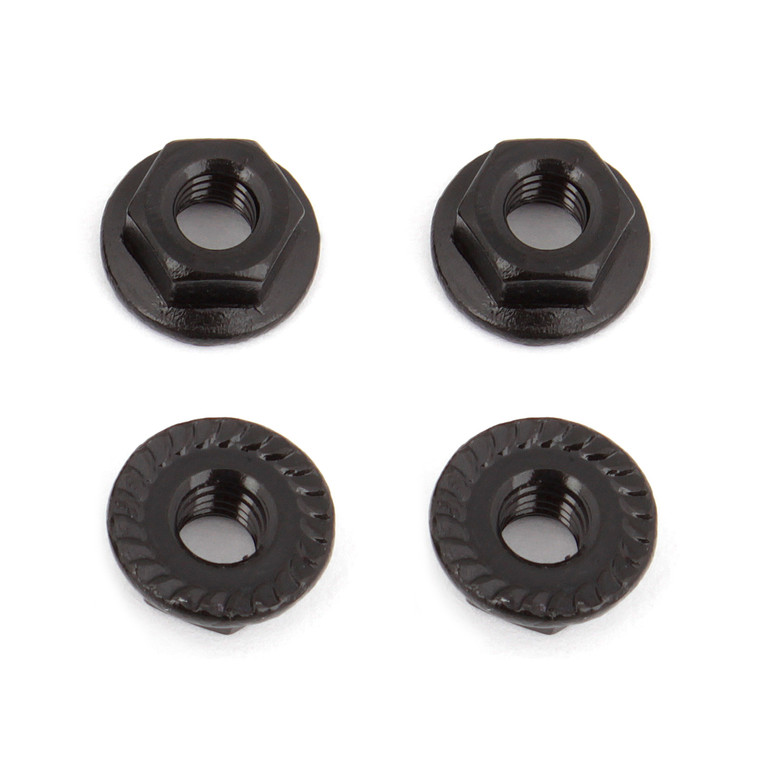 Team Associated - M4 Serrated Nuts - 91738
