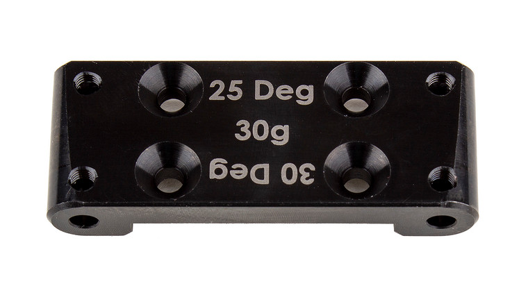 Team Associated - RC10B6 Factory Team Steel Bulkhead; 25 Deg., 30 Deg. - 91898