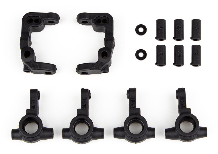 Team Associated - RC10B6.4 - 1mm Scrub Caster and Steering Blocks - 91901