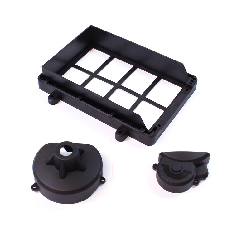 Rage RC - Battery Compartment/Spur Gear Cover Set: RZX - C6057