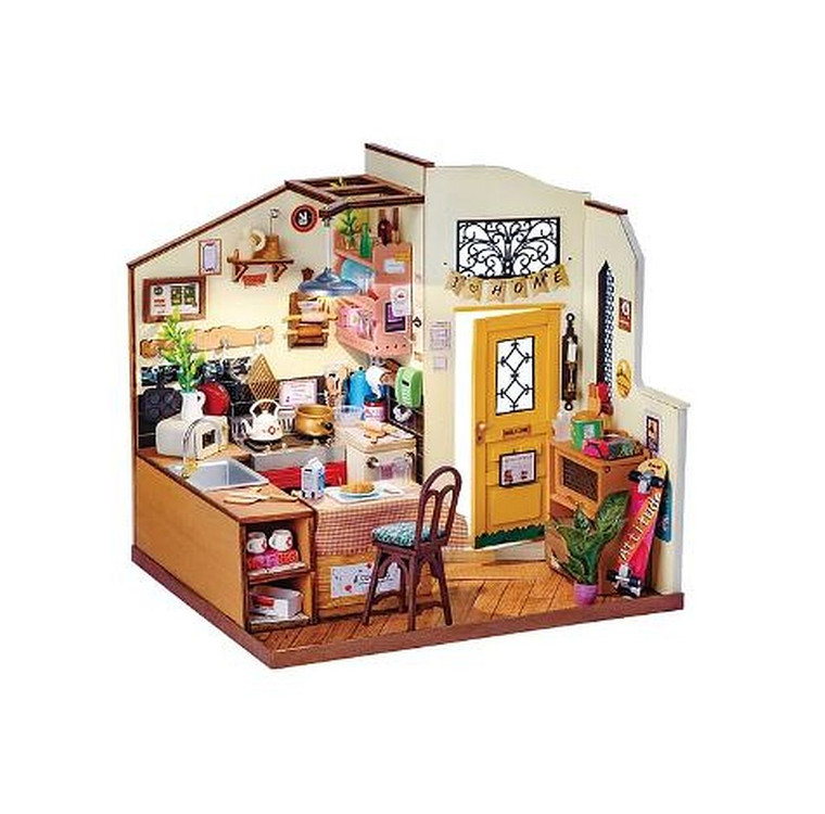 Robotime - Rolife Cozy Kitchen DIY Miniature House Kit - DG159
