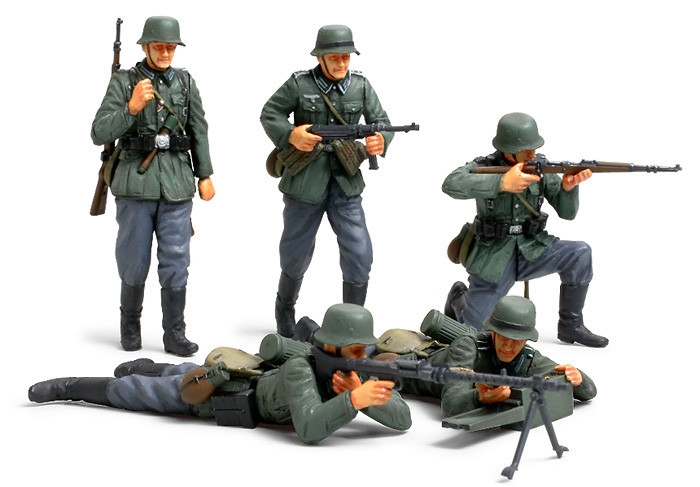 Tamiya - 1/35 German Infantry Plastic Model Set - 35293