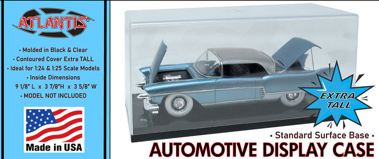 Atlantis Models - Auto Display Case 1/24 1/25 Tall Standard Base - 1013