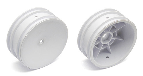 Team Associated - 2WD Front Wheels, 2.2 in, 12 mm Hex, White - 9690