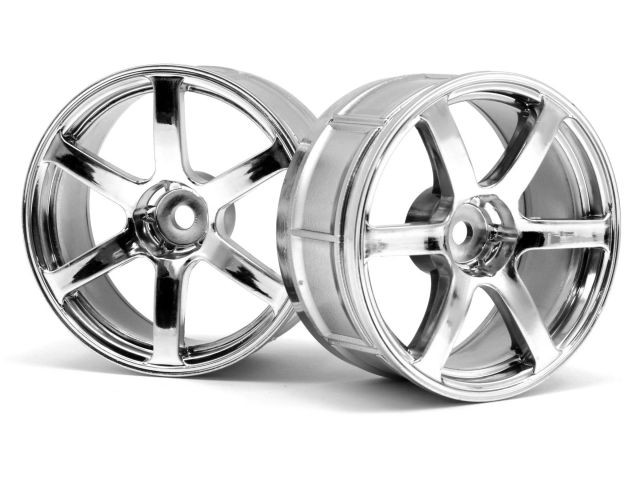 HPI Racing - LP29 Wheel Yokohama AVS Model T6 Chrome (2pcs) - 33465