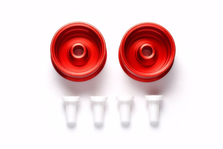 Tamiya - JR HG Aluminum Deep Rim Wheels Red/2pcs - 95403