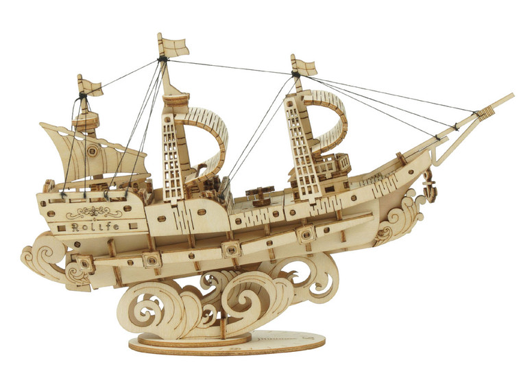 Robotime - Classic 3D Wood Puzzles; Sailing Ship - TG305 Robotime - Classic 3D Wood Puzzles; Sailing Ship - TG305