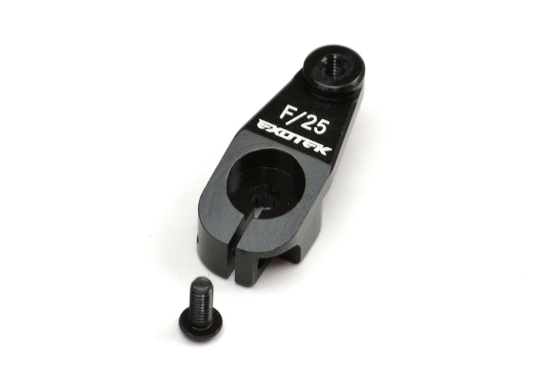 Exotek Racing - AE Heavy Duty Servo Horn,Black 7075 Futaba/25 spline - 1547BLK
