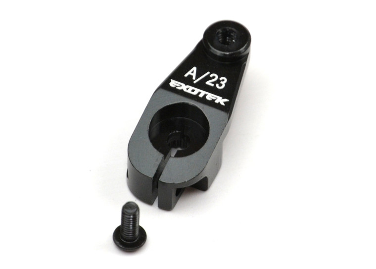 Exotek Racing - AE Heavy Duty Servo Horn, 7075 Airtronics/23 spline (Black) - 1554BLK