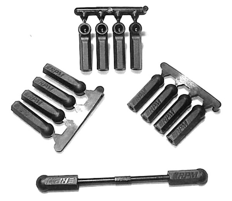 RPM RC Products - LONG SHANK ROD ENDS BLACK/12 - 73392 RPM RC Products - LONG SHANK ROD ENDS BLACK/12 - 73392