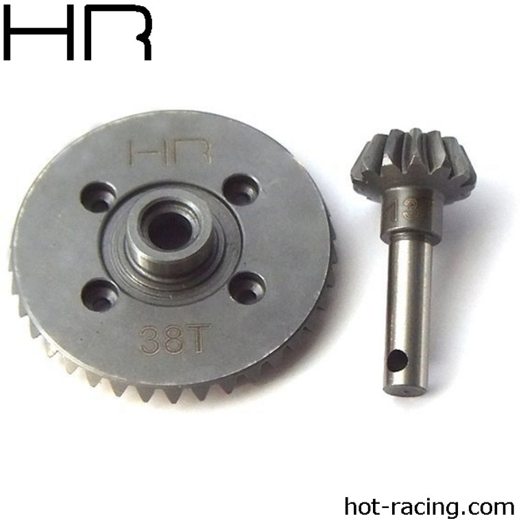 Hot Racing - HD Spiral Bevel Gear Set 38T/13T AX10 (Stock) - SWRA9383 Hot Racing - HD Spiral Bevel Gear Set 38T/13T AX10 (Stock) - SWRA9383